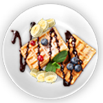 Bananaberry Delight Belgian Waffle 